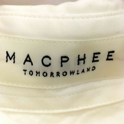 トゥモローランドマカフィー tomorrowland macphee サイド スリット ヘム長袖シャツ レディース JPN:36