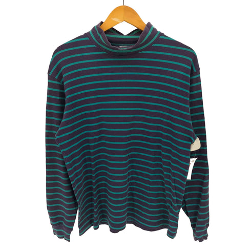 エルエルビーン L.L.Bean 90S ボーダー モックネック L/S Tシャツ メンズ