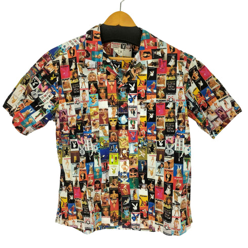 プレイボーイ PLAYBOY S/S 総柄オープンカラーシャツ メンズ
