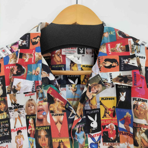プレイボーイ PLAYBOY S/S 総柄オープンカラーシャツ メンズ