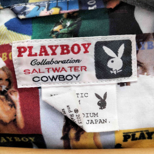 プレイボーイ PLAYBOY S/S 総柄オープンカラーシャツ メンズ