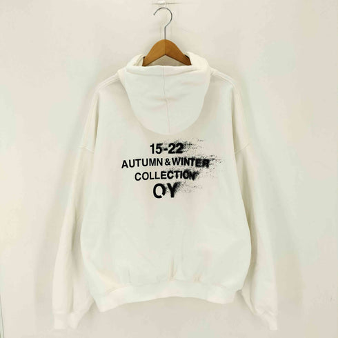 オーワイ OY VANISH LOGO HOODIE-WHITE メンズ