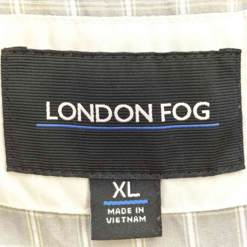 ロンドンフォグ LONDON FOG 裏地チェック 2WAY スタンドネック ジップアップ ブルゾンジャケット メンズ import:XL