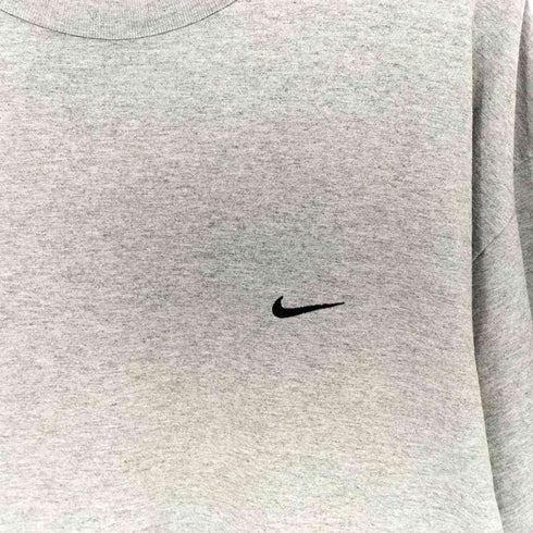 ナイキ NIKE 00S 銀タグ S/S スウッシュ刺繍クルーネックTシャツ メンズ import:XL
