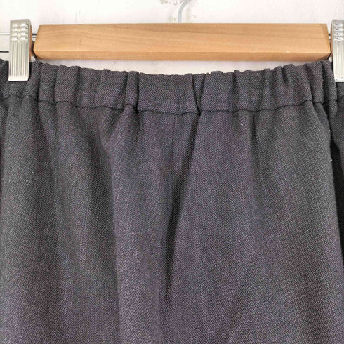 パドカレ pas de calais ウール混 ヘリンボーン デザインワイドスラックス レディース JPN:36