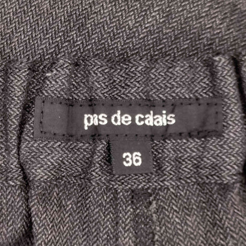 パドカレ pas de calais ウール混 ヘリンボーン デザインワイドスラックス レディース JPN:36