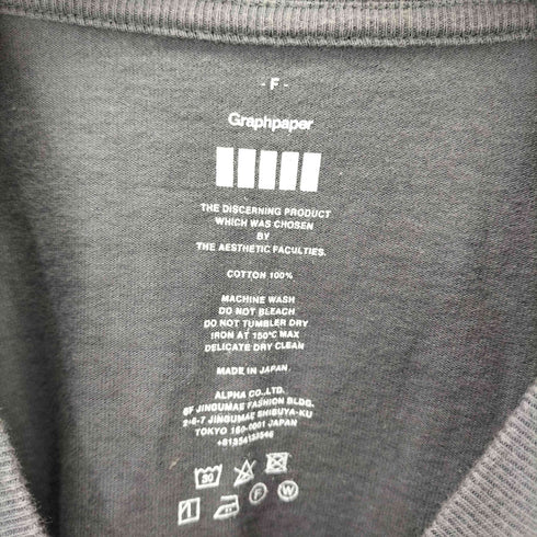 グラフペーパー Graphpaper L/S Crew Neck Tee メンズ FREE