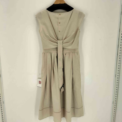 ブルーレーベルクレストブリッジ BLUE LABEL CRESTBRIDGE ノースリーブバックボタンワンピース レディース 38