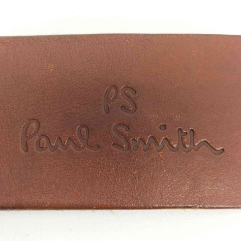 ピーエスポールスミス PS Paul Smith ブランド刻印 レザー ベルト メンズ