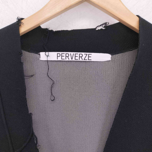 パーバーズ PERVERZE クラッシュ加工カーディガン レディース F