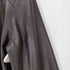 cow leather カウレザー 比翼ジップステンカラーレザーコート レディース M