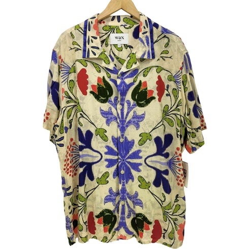 Wax London レーヨン オープンカラー シャツ アロハシャツ メンズ import:XL