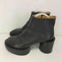 エムエムシックスメゾンマルジェラ MM6 Maison Margiela SAFFIANO LEATHER ANKLE BOOTS WITH PLATEAU レディース 37