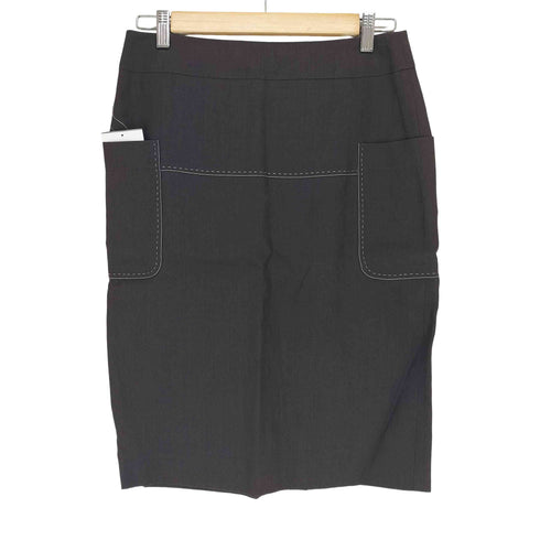マックスマーラ MAX MARA MADE IN ITALY ステッチデザイン スカート レディース 40