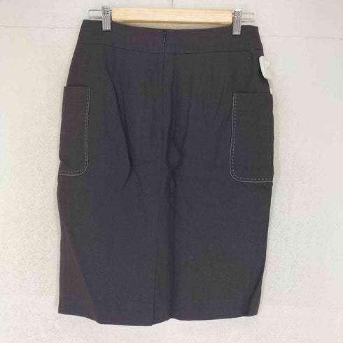 マックスマーラ MAX MARA MADE IN ITALY ステッチデザイン スカート レディース 40