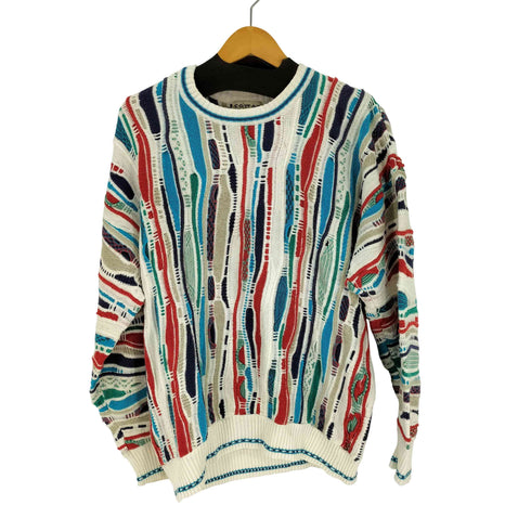 コットントレーダース Cotton Traders 90sマルチカラー 3Dニット メンズ import:XL