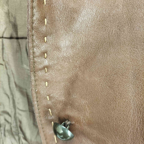 chevre nappa leather ラムナッパ ステッチデザイン1Bカッタウェイレザージャケット レディース