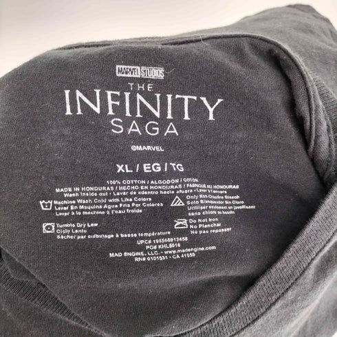 マーベル MARVEL 00S THE INFINITY SAGA ムービーキャラクタープリント クルーネック Tシャツ メンズ import:XL