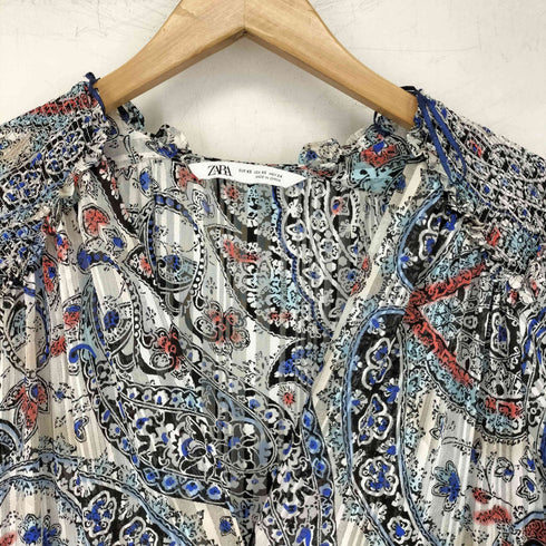 ザラ ZARA ペイズリー柄 ロングワンピース レディース import:XS