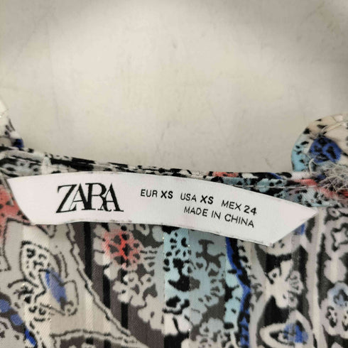 ザラ ZARA ペイズリー柄 ロングワンピース レディース import:XS