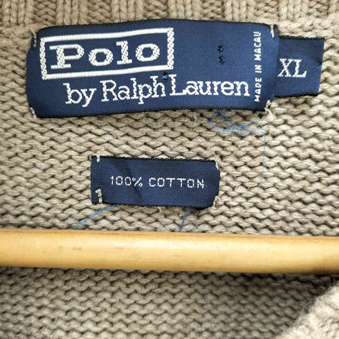 ポロバイラルフローレン Polo by RALPH LAUREN ポニー刺繍 コットン ニットベスト メンズ import:XL