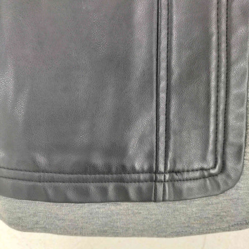 Natural Basic ハイネック フェイクレザーベスト Y2K レディース import:M
