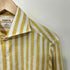フェアファクス FAIRFAX リネン100 ストライプ シャツ メンズ import:M