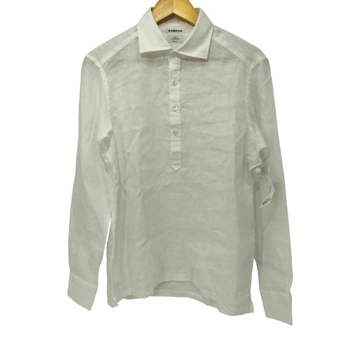 フェアファクス FAIRFAX リネン100 プルオーバー シャツ メンズ import:M