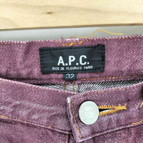 アーペーセー A.P.C. ボタンフライ ダメージ加工 デニムパンツ メンズ UK:32-33