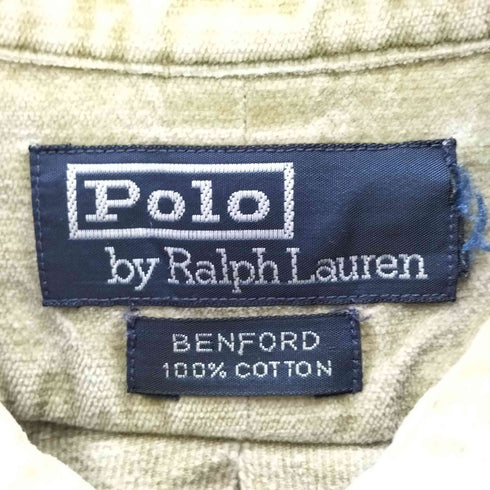 ポロバイラルフローレン Polo by RALPH LAUREN 90s BENFORD コットン L/S シャツ メンズ