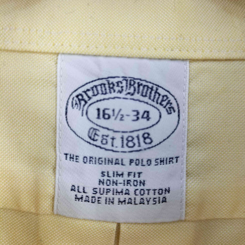 ブルックスブラザーズ BROOKS BROTHERS Est.1818 ボタンダウンシャツ メンズ 16 1/2-34
