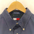 トミーヒルフィガー TOMMY HILFIGER 90s ロゴ刺繍 ボタンダウン L/S シャツ メンズ import:M