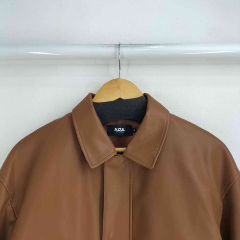 アズールバイマウジー AZUL by moussy FAUX LEATHER A-2 FLIGHT JACKET メンズ JPN:M