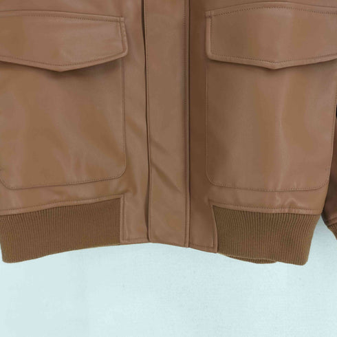 アズールバイマウジー AZUL by moussy FAUX LEATHER A-2 FLIGHT JACKET メンズ JPN:M