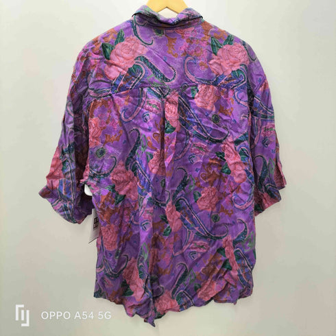 cdezero 90-00S レーヨン 100% 総柄 花 S/S シャツ メンズ import:XL