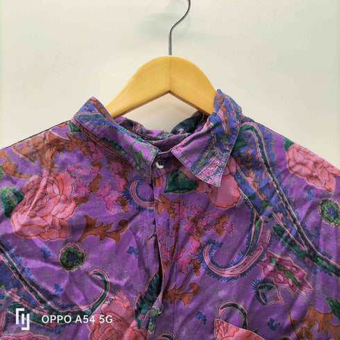 cdezero 90-00S レーヨン 100% 総柄 花 S/S シャツ メンズ import:XL