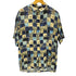 ピエールカルダン pierre cardin 00S レーヨン 100% ペイント 総柄 S/S シャツ メンズ import:L