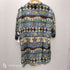 BURMABIBAS 00S 絹 シルク 100% フィッシュ スター 総柄 S/S シャツ メンズ import:L
