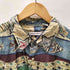 BURMABIBAS 00S 絹 シルク 100% フィッシュ スター 総柄 S/S シャツ メンズ import:L