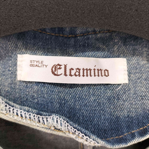 エルカミーノ ELCAMINO ダブルボタン ノースリーブデニムワンピース レディース