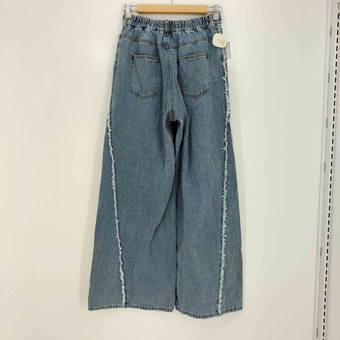 ダブルクローゼット w closet 25ss フリンジバギーデニムパンツ レディース JPN:S
