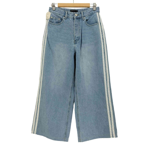 RONRON 25ss SIDE LACE TRACK DENIM PANTS レディース SMALL