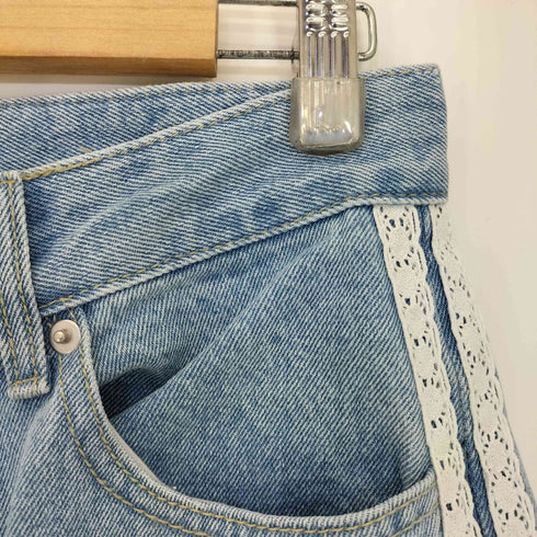 RONRON 25ss SIDE LACE TRACK DENIM PANTS レディース SMALL