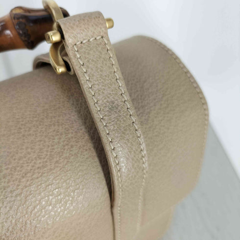 グッチ GUCCI オールドグッチ ヴィンテージ バンブー ターンロック 金具 レザー 2way バッグ レディース