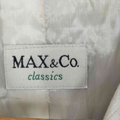 マックスアンドコー MAX&CO. 4Bウールテーラードジャケット レディース 40