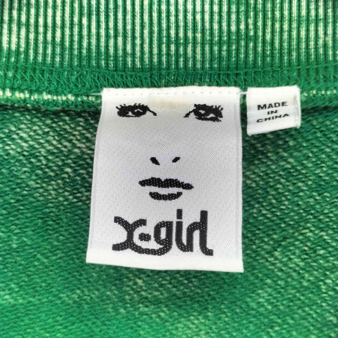エックスガール X-girl MILLENNIUM RADS CROPPED SWEAT TOP レディース JPN:S