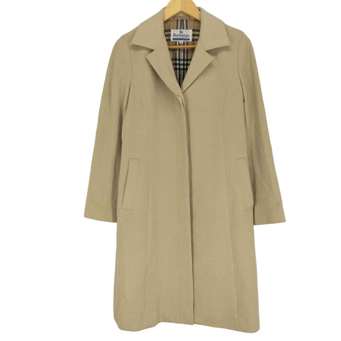 バーバリーブルーレーベル BURBERRY BLUE LABEL 裏地ノバチェック比翼チェスターコート レディース