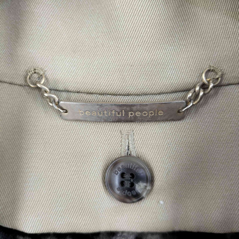 ビューティフルピープル beautiful people レオパード柄 ライナー付き トレンチコート レディース 140