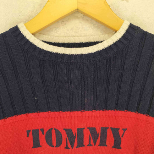 トミーヒルフィガー TOMMY HILFIGER フロントロゴ コットンニット レディース S