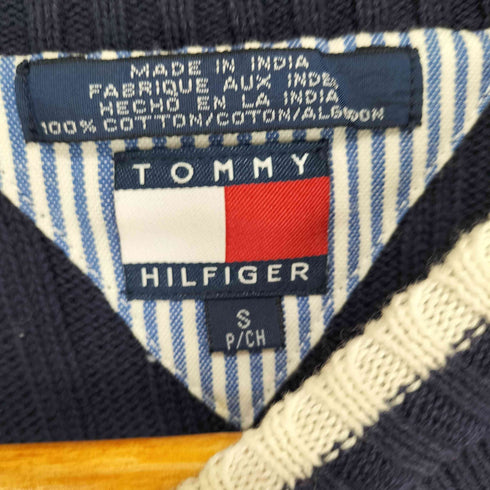 トミーヒルフィガー TOMMY HILFIGER フロントロゴ コットンニット レディース S
